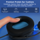 thumbnail image 3 of FONHAID Gaming Headset para PC, PS5, PS4, Laptop, Switch, MAC, Xbox, Wired Over-Ear Headphones with Noise Canceling Mic, Bass Surround, Ultralight Weight, Black&AzulBlack&Azul, 3 of 8