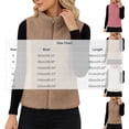 thumbnail image 3 of NominalSnug Womens Fuzzy Fleece Sherpa Vest Sleeveless Warm Outwear Jacket with Pockets, 3 of 6