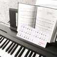 thumbnail image 3 of ColoMX 2 hojas de órgano electrónico calcomanías de teclado profesional piano teclado pegatinas, 3 of 8