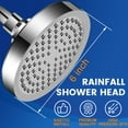 thumbnail image 4 of Shower Head, 6" High Pressure Rain Showerhead, Adjustable Chrome Rain Shower Heads with Durable Nozzles, 4 of 7
