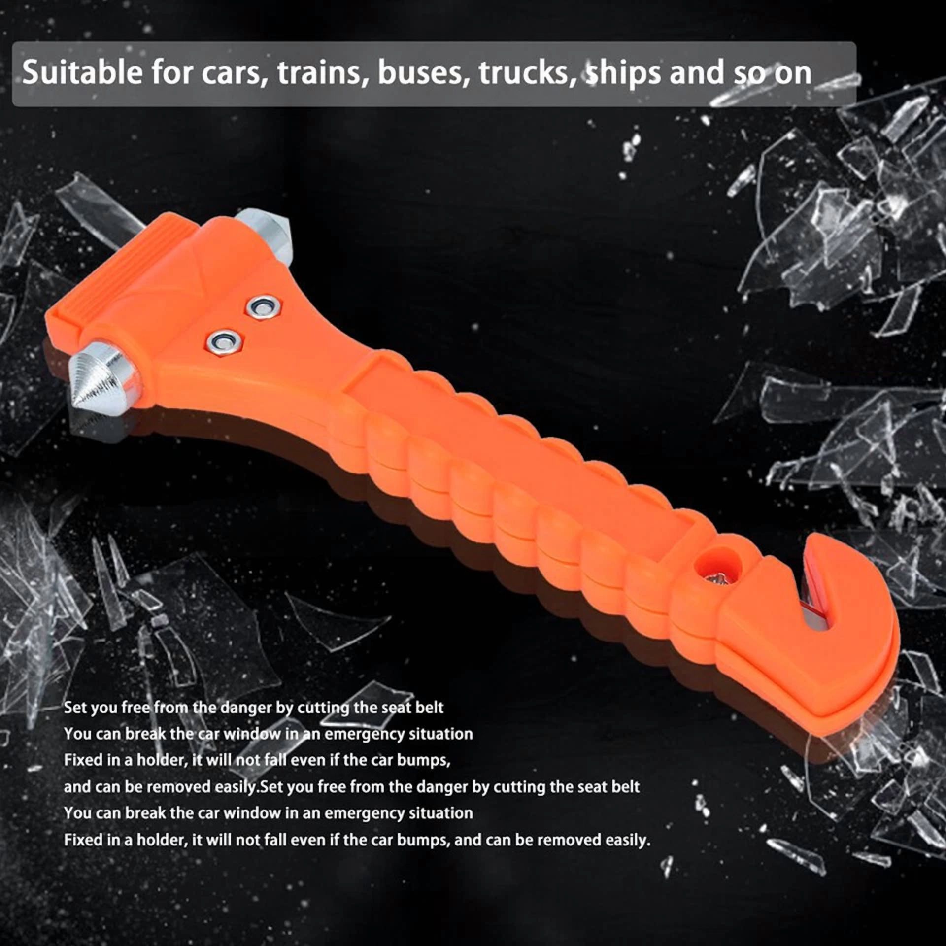 PRIME - 3Auto Emergency Rescue Escape Tool-Seatbelt Cutter & Window Glass Breaker Hammer