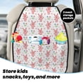 thumbnail image 5 of Fuzoiu Hello Rabbit Print 2 Pack Kick Mat Back Seat Protector With 3 Storage Pockets, Universal Car Seat Back Organizer For Kids Pets, Waterproof Backseat Protector For Most Car, 5 of 8