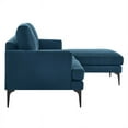thumbnail image 5 of Modway Evermore Right-Facing Metal and Fabric Sectional Sofa in Azure Blue, 5 of 5
