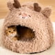 thumbnail image 4 of Pisexur Suministros para mascotas Cama para gatos adecuada para gatos de interior Cama para gatos grandes Cama tipo cueva para gatos Cama tipo tienda con tapete desmontabperros, gatos y animales, 4 of 6
