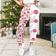 thumbnail image 2 of Gibobby pantalones anchos mujer Pantalones de chándal con estampado del día de San Valentín para mujer, bolsillos, cintura alta, deportivos, gimnasio, ajuste atlético, pantalones de jogging (Beige, S), 2 of 4