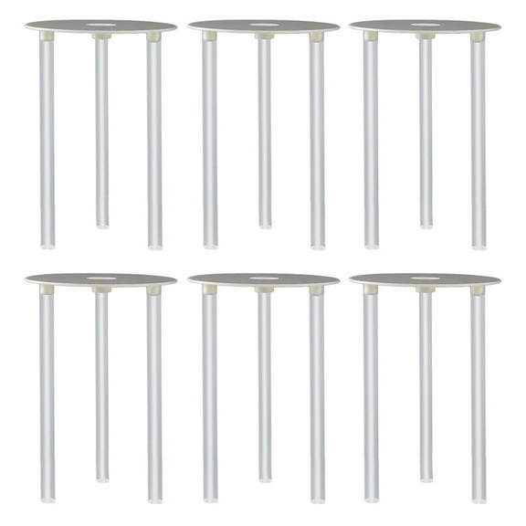 MRLESS 6-Tier Cake Stand Support Set with Reusable Separator Plates, Dowel Rods, and Frame for Baking and Decorating