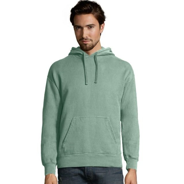 Hanes Mens Big ComfortWash Garment Dyed Fleece Hoodie Sweatshirt, M