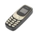 thumbnail image 2 of Le plus petit téléphone portable Bluetooth avec double carte SIM GSM 2G débloqué, mini téléphone portable pour enfants et étudiants, noir et or, 2 of 4
