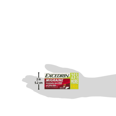 Excedrin Migraine Pain Reliever Caplets, 125 Count