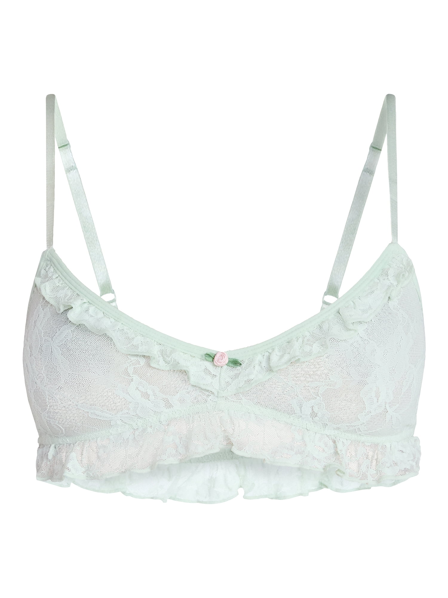 No Boundaries Lace Triangle Bralette, Women's XS-XXXL