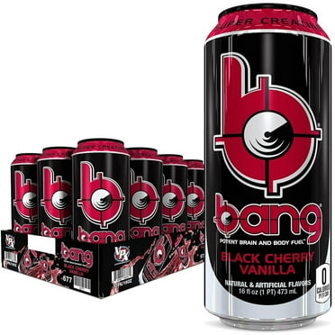 Bang Energy Black Cherry Vanilla, Energy Drink, 16-Ounce (Pack of 12)