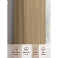 thumbnail image 6 of Pure Khaki Sheer Curtains 45 Inch Length 2 Panels Set for Living Room/Bedroom, Simple Solid Color Semi Curtain Sheers Drapes Rod Pocket Curtains Window Treatment Set 52''x45''x2, 6 of 7