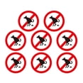 thumbnail image 1 of Shisuyan 8pcs No Pooping Stickers Street Signs Pet Dog Pooping Prohibition Lawn Signs Funny Stickers, 1 of 8
