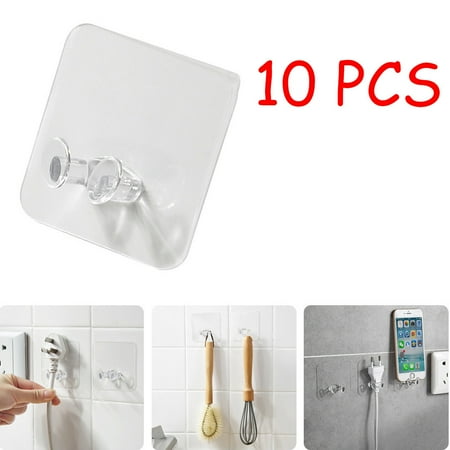 

Barhoo Shower Hooks Clearance! S Hooks Wall Socket Home Storage Adhesive Hook Plug Power 10Pc Wall Hanger Holder Housekeeping & Organizers