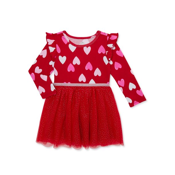 Valentine's Day Baby and Toddler Girls Tutu Dress, Sizes 12 Months5T