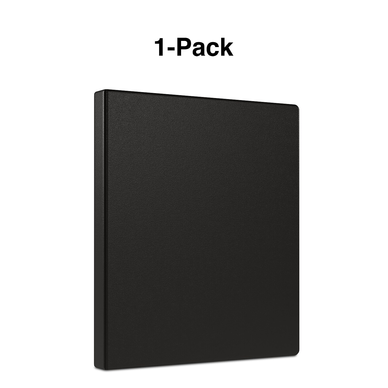 Staples Simply 0.5-Inch Round 3-Ring Binder, Black photo 4