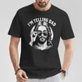 thumbnail image 2 of I'm Telling Dad Jesus Wearing Sunglasses Funny Graphic T-Shirt, Cool Religious Humor Unisex Tee for Men Women Kids, Casual Faith-Based Christian Shirt, 2 of 3
