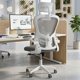 thumbnail image 3 of Silla Ejecutiva para Oficina Escritorio con Reposapies Reclinable Y Giratoria Asiento para Trabajo Ergonómica Respaldo Acojinados (Gris), 3 of 8