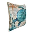 thumbnail image 2 of Kll Watercolor Sea Turtle Decorative Throw Pillow Covers Velvet Soft For Couch Sofa Bedroom Living Room Outdoor -18"X18", 2 of 8