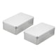 thumbnail image 1 of Contenedores de caja de metal Uxcell, 2Pcs 7.1x4.3x2.2 Negro Plata Rectangular Vacío Tinas con Tapa para Almacenamiento en Casa, 1 of 6