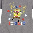 thumbnail image 3 of SpongeBob SquarePants - It's Lit - Toddler And Youth Girls Fleece Dress, 3 of 6