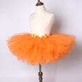 thumbnail image 5 of Falda tutú naranja para niñas, faldas de ballet mullidas para niñas, tutú para niñas, falda de tul para fiestas de cumpleaños, falda para niñas pequeñas, 5 of 5