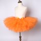 thumbnail image 5 of Falda tutú naranja para niñas, faldas de ballet mullidas para niñas, tutú para niñas, falda de tul para fiestas de cumpleaños, falda para niñas pequeñas, 5 of 5