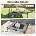 thumbnail image 3 of Cooling Elevated Dog Bed with Canopy,36in Waterproof Raised Pet Cot, Portable Outdoor Dog Bed with Extra Carrying Bag, Cooling Dog Canopy for Large Dogs（36"*30"）, 3 of 7