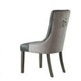 thumbnail image 5 of Posh Living Jose Faux Leather Dining Chair in Dark Gray (Set of 2), 5 of 8