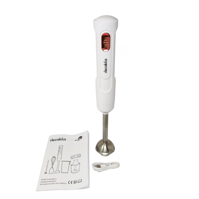 Batidora de Inmersión Inalámbrica Blanca Decakila KMJB037W