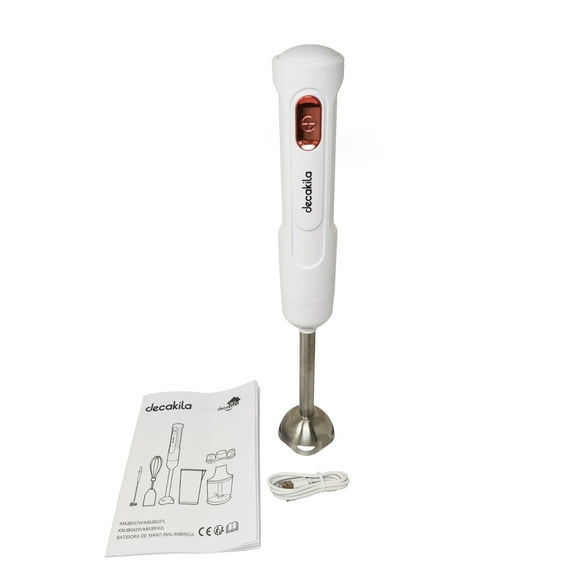 Batidora de Inmersión Inalámbrica Blanca Decakila KMJB037W