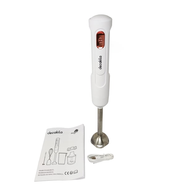 Batidora de Inmersión Inalámbrica Blanca Decakila KMJB037W