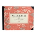 thumbnail image 1 of Darling Souvenir Orange Floral Branches Printed Hardbound Cover Guestbook For Wedding Guest Sign In Book Registry-9 x 12 Inches, 1 of 5