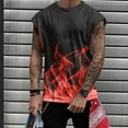 thumbnail image 2 of IROINNID Round Neckline Tank Tops For Men Sleeveless Sports Tank Tops Vest Pullover Graphic Print Tops, 2 of 5