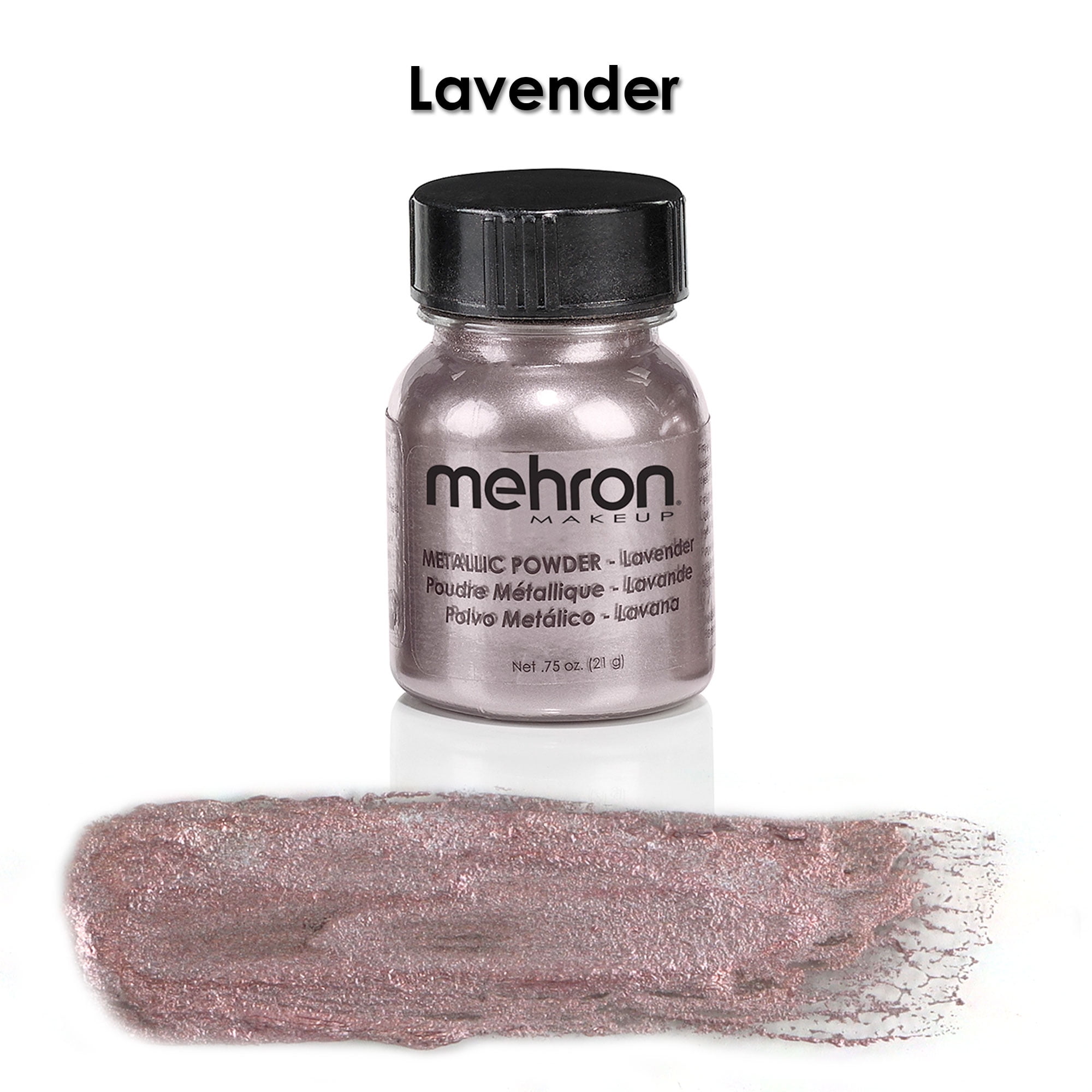 Mehron Makeup Metallic Powder (1 oz) Lavender) 