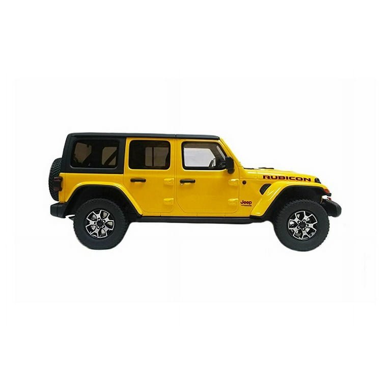 2019 Jeep Wrangler Rubicon, Yellow - GT Spirit US026 - 1/18 scale
