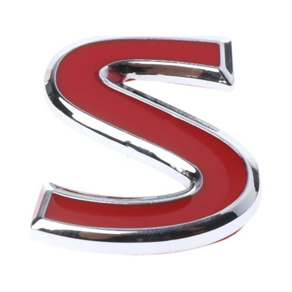 Red S Metal Emblem Badge Sticker for Infiniti Q50 Q50L Q30 Q70
