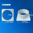 thumbnail image 4 of AFQH Air Vent Duct Connector Flange Straight Ventilation Pipe Plastic Ducting Tools, 4 of 7