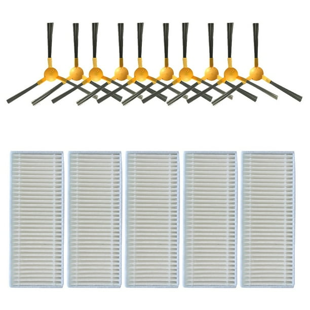 Ersatzteil-Set Für IKOHS Netbot S12 – 3x HEPA-Filter, 4x Wischpads & 6x Seitenbürsten – Auch Kompatibel Mit Haier T550W/T560H
