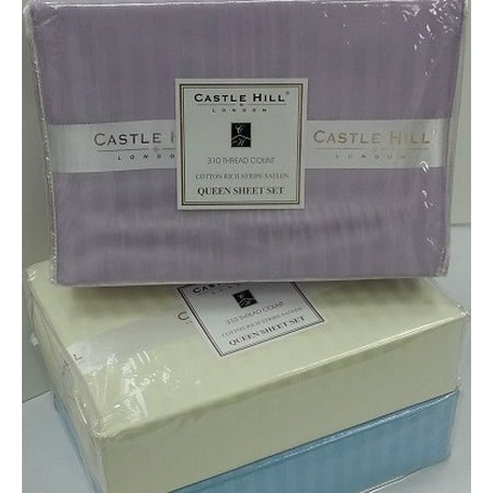 White Horse Hills - Luxury Castle Hill 310 Thread Count Cotton Rich Stripe Sheet Set