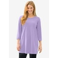 thumbnail image 5 of Woman Within Plus Size Perfect Three-Quarter-Sleeve Scoopneck Tunic, 5 of 6