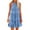 Blue, variant on IROINNID Women's Sleeveless Peplum Dress Fashion Summer Casual Camis Bandage Vest Mini Dress Round Neckline Knee-Length Women Dress