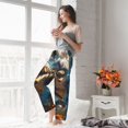 thumbnail image 5 of Kdxio Women's Comfy Stretch Playful Dolphins Underwater Print Drawstring Pajama Pants-Small, 5 of 5