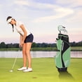 thumbnail image 3 of XDriveMax 10 Pieces Complete Womens Golf Clubs Set Right Hand for Female Includes Stand Bag with Rain Hood, 1#Driver 3#Wood #5 Hybrid,with 3 Head Covers, 6# 7# 8# 9# PW# Irons and Putter Green, 3 of 7
