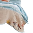 thumbnail image 4 of Maritsa Five Piece King Size Fabric Quilt Set with Coastal Prints, Blue, 4 of 5