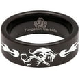 thumbnail image 5 of Tribal Dragon Tungsten Carbide Ring, 5 of 9