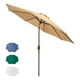 thumbnail image 1 of Sombrilla Para Playa Jardin Patio Alberca Exteriores Plegable 2.7 Metros Acero Reforzad, 1 of 9