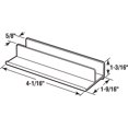 thumbnail image 2 of Sliding Shower Door Bottom Guide, 5/8 in. Channels, Plastic Construction (Single Pack), 2 of 3