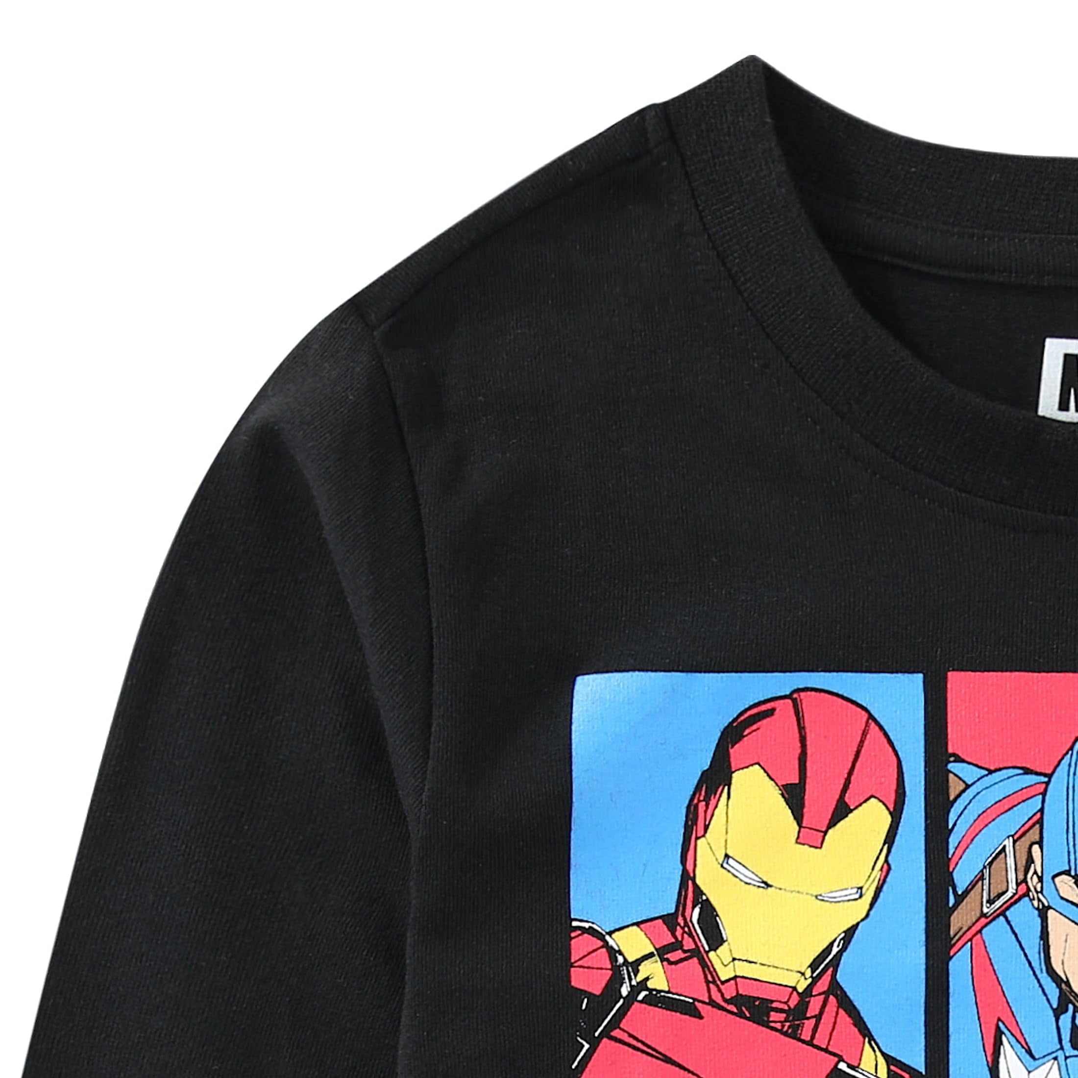 Marvel Avengers Iron Man Captain America Hulk Long Sleeve Shirt (Boys), 3 Pack, Sizes 3T-10