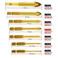 thumbnail image 3 of 9 pcs. Tile Drill Ceramic Drill Glass Drill Bits Set Hexagon Tile Drill Set Glass Tile Drilling Tool for Mirrors / Glass / Tiles - 3/4/5/6/8/10 / 12mm, 3 of 8